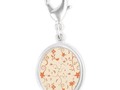 * Living Coral Delicate Floral Pattern Charms by #Gravityx9 at #Cafepress * Lobster clasp for easy attachment to br…