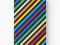"Rainbow Stripes with Black" Hardcover Journals by Gravityx9 | Redbubble **