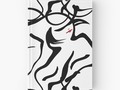 "Modern Art Abstract Woman" Hardcover Journals by Gravityx9 | Redbubble **