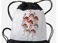 * Flamingo Backpack * LivingCoral Color Flamingos Drawstring Bag by #Gravityx9 at Cafepr…