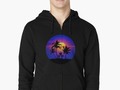 "Tropical Sunset Palm Trees" Zipped Hoodie by Gravityx9 | Redbubble * Lovely sunset with a silhouette of palm trees…