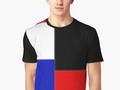 "Red, Black and Blue Blocks " T-shirt by Gravityx9 | Redbubble * Bold, blocks of black, red, white and blue, with s…
