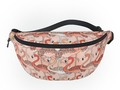 Living Coral Color Flamingos #FannyPack by #Gravityx9 | #Society6 * Features an adjustable waist strap and is made…