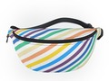 Rainbow Stripes #FannyPack by #Gravityx9 | #Society6 * Features an adjustable waist strap and is made from a durabl…
