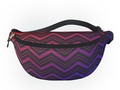 Chevron Pattern Black Red Blue #FannyPack by #Gravityx9 | #Society6 * Features an adjustable waist strap and is mad…