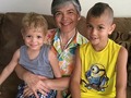 Two of my grandkids, I’m visiting with them in Indiana 💕 my yearly visit....they grow so fast!…