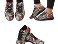 * #LasVegasIcons - #GamblersDelight Women’s Running Shoes * Playing Card Shape with some popular sights in Las Vega…