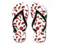 * #SummerFootwear * #Watermelon Pattern White Flip Flops by #Gravityx9 at CafePress * This…