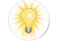 * Bright Idea Light Bulb Classic Round Sticker by #Gravityx9 * Choose size and use for DIY…