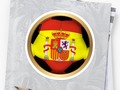 ** 'Spain Soccer Ball ' Sticker by Gravityx9 ** Soccer Ball with the emblem from Spain’s f…