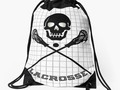 📷 * * #Sports4you * Skull and Lacrosse Sticks Drawstring...