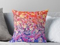 *You can use RBC-B158944EB to get 15% off on Redbubble* 'Summer Sunset Abstract ' Throw Pillow by #Gravityx9 * Comp…