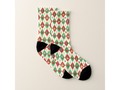 * Christmas Argyle Diamond Pattern Socks * * #funsocks #funnysocks #socks #customsocks * #cute #Gravityx9 #Zazzle…
