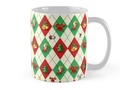 📷 * Christmas Argyle Diamond Pattern Mug...