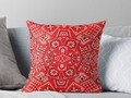 * #BandanaDecor * Red Bandana Pattern Pillow by #Gravityx9 at #Redbubble * Custom Pillows are available in several…