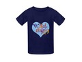 Wild Thing Blue Heart on Blue Kid's Classic T-shirt * * Pretty Blue color heart with red, hot text.*…