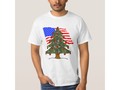 * ChristmasShirt * Green Camouflage Christmas Tree With American Flag T-Shirt * #EarlyChristmasShopping…