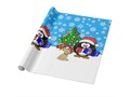 Cute Penguin Santa and Reindeer Dog Decorating / Wrapping Paper | * #ChristmasShopping #WrappingPaper #GiftWrap…