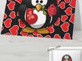 * Cute Cartoon Penguin With Valentine Gifts Valentine's Day Card by LovesMe_LovesMeNot at Zazzle #Gravityx9 * cards…