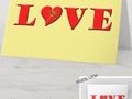 * LOVE Letters ( L*VE) Valentine's Day Card by LovesMe_LovesMeNot at Zazzle #Gravityx9 * Change background color t…