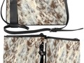 * Cow/Horse Spots Animal Fur Image Slim Clutch Bag by #Gravityx9 at ArtsAdd * Removable shoulder strap with lobster…