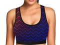 * Chevron Black Red and Blue Women's All Over Print Sports Bra / Athletic Top by…