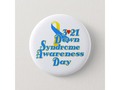 * 3-21 World Down Syndrome Day Pinback Button by #TodaysEvent at Zazzle * #Gravityx9 Designs * This round...…