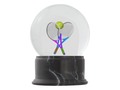 Tennis Ball and Rackets Snow Globe * Hey Tennis Players and Fans! Tennis rackets with tennis ball decorate this sno…