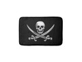 * Pirate Skull and Sword Crossbones (TLAPD) Bathroom Mat * The jolliest of Jolly Roger's ~ Pirate Symbol on this bl…