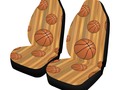 📷 * Basketballs with Wood Background Car Seat Covers (Set of 2) |By #Gravityx9 at Artsadd *…