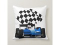 * Vroom, Vroom! Jazz up your room! Blue Race Car with a winning checkered flag! Customize by adding background colo…