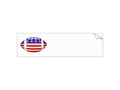Football With American Flag Design Bumper Sticker *Patriotic, USA Themed Sticker * Add your text message to customi…