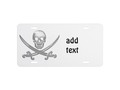 Pirate Skull & Sword Crossbones (TLAPD) License Plate *Dimensions: 6" x 12". *  Made with sturdy water-resistant al…