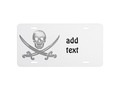 Pirate Skull & Sword Crossbones (TLAPD) License Plate *Dimensions: 6" x 12". * Made with sturdy water-resistant al…