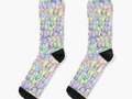 * "Pastel Colored Easter Eggs" Socks by #Gravityx9 | Redbubble * Fun Socks to wear during E…