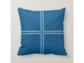 * Classic Blue and White 'Button' Throw Pillow | * White cross and button-look center, with Classic Blue, the Panto…