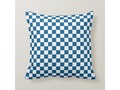 * Classic Blue and White Checkerboard Throw Pillow | * White Checkerboard with Classic Blue, the Pantone Color for…