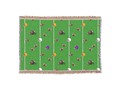 * Footballs and Helmets Pattern Throw Blanket |* Football helmets and footballs, scattered on a green, grassy footb…