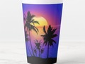 50% off with code HOMEFIFTYZAZ * Tropical Sunset Palm Trees Latte Mug ** Lovely tropical island sunset with a silho…