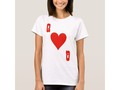 * Queen of Hearts T-Shirt | * Illustration of a playing card for the Queen of Hearts * Change the letter to a lette…