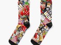 ** Gamblers Delight - Las Vegas Icons Background Socks by Gravityx9 at Redbubble * Super so…