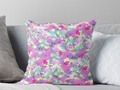 📷 * “Pastel Leaves Abstract” Throw Pillows by #Gravityx9 | Redbubble *  Custom Pillows are…
