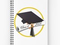 * 'Class of 2021 Grad Cap Diploma' Spiral Notebook by Gravityx9 * Available in a selection…