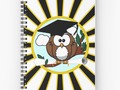 * 'Graduation Owl' Spiral Notebook by Gravityx9 * Available in a selection of ruled or grap…