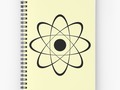 * 'Stylized Atom' Spiral Notebook by Symbolical * #Gravityx9 at Redbubble. This symbol is…