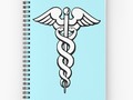 * 'Caduceus - Medical Symbol' Spiral Notebook by Symbolical #Gravityx9 at Redbubble. This…