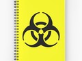 * 'Toxic BioHazard Symbol' Spiral Notebook by Symbolical by #Gravityx9 at Redbubble. This…