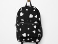 * 'White Hearts Floating Pattern' Backpack by Gravityx9 * Internal laptop pocket, external…