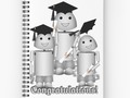 * 'Congrats to the Graduate! Robot' Spiral Notebook by Gravityx9 * Available in a selection…