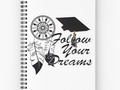 * 'Graduation Advice: Follow Your Dreams!' Spiral Notebook by Gravityx9 * Available in a se…